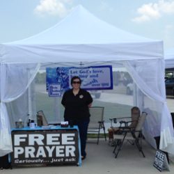 Free Prayer Booth at Reel Deal Palooza